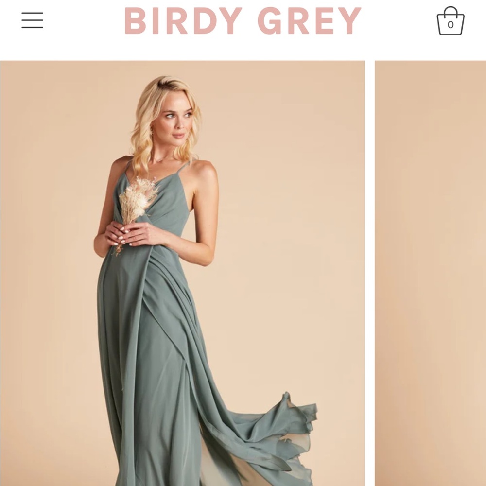 Birdy Grey Kaia Sea Glass Bridesmaid Dress Small
